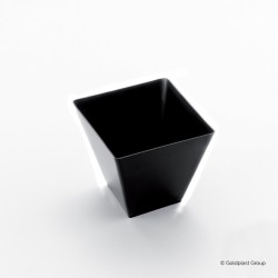 Diamond-shaped Dessert Bowl black PS 55x56 mm 95 cc 25 pcs/pack